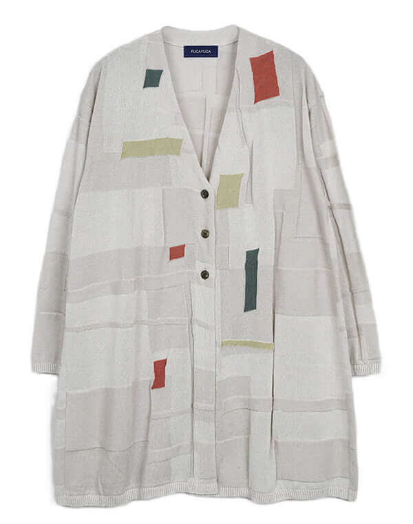 メイズ柄ロングカーディガン / BEH07025WA