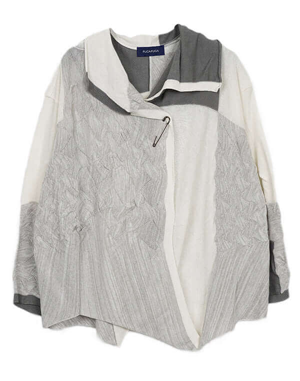 
                  
                    Load image into Gallery viewer, リンクス柄カーディガン / BEH07029WA
                  
                