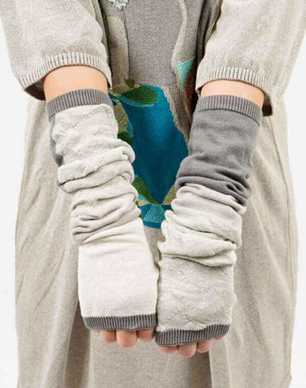 リンクス柄ロングアームカバー / BEH07031WA