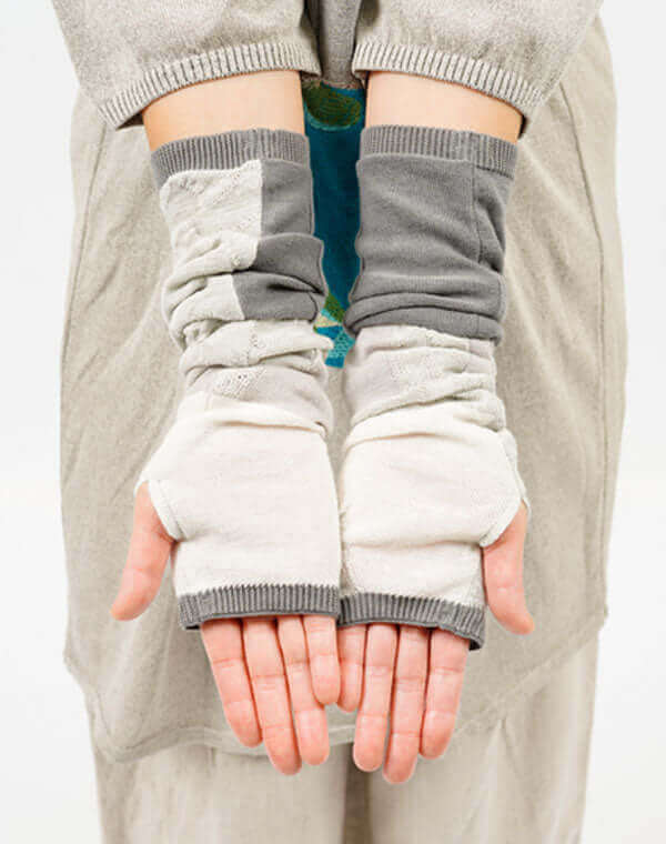 リンクス柄ロングアームカバー / BEH07031WA