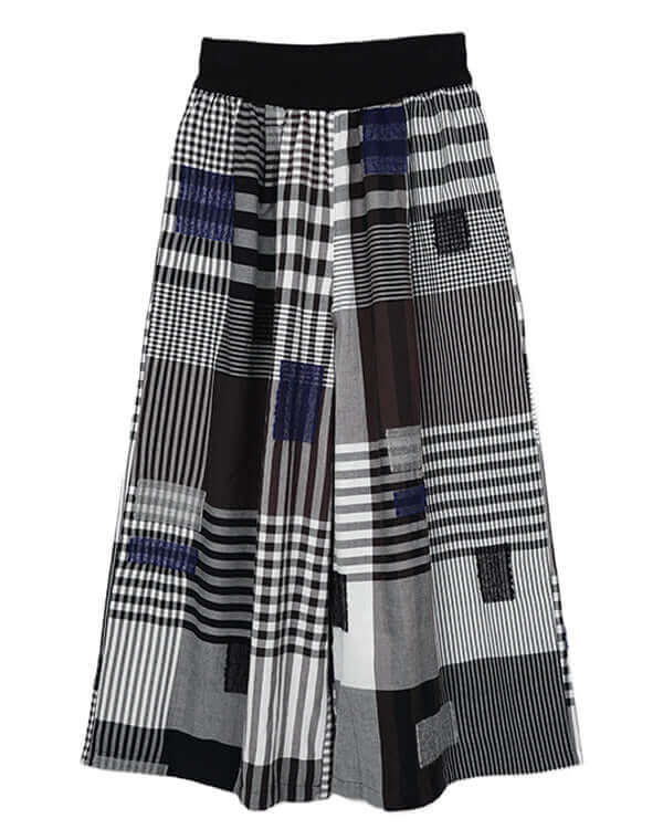 
                  
                    Load image into Gallery viewer, チェックウールドビーワイドパンツ / BEH07040WA
                  
                