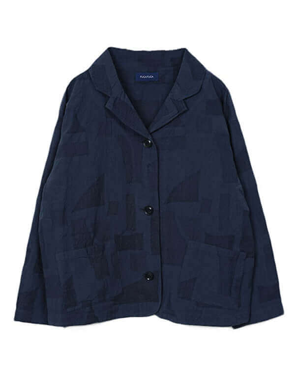 
                  
                    Load image into Gallery viewer, 綿麻柄テーラージャケット / BEH07043WA
                  
                