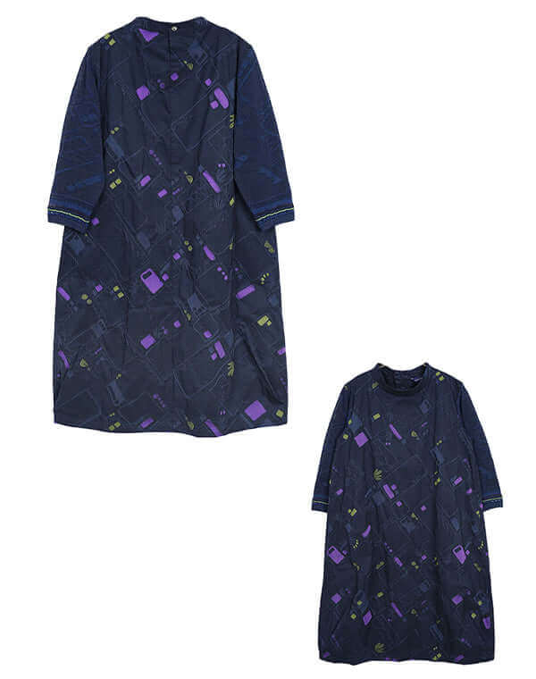 ガーデニング柄ニットスリーブワンピース / BEH07046WA