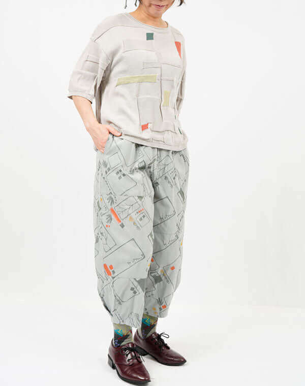 
                  
                    Load image into Gallery viewer, ガーデニング柄バルーンパンツ / BEH07049WA
                  
                