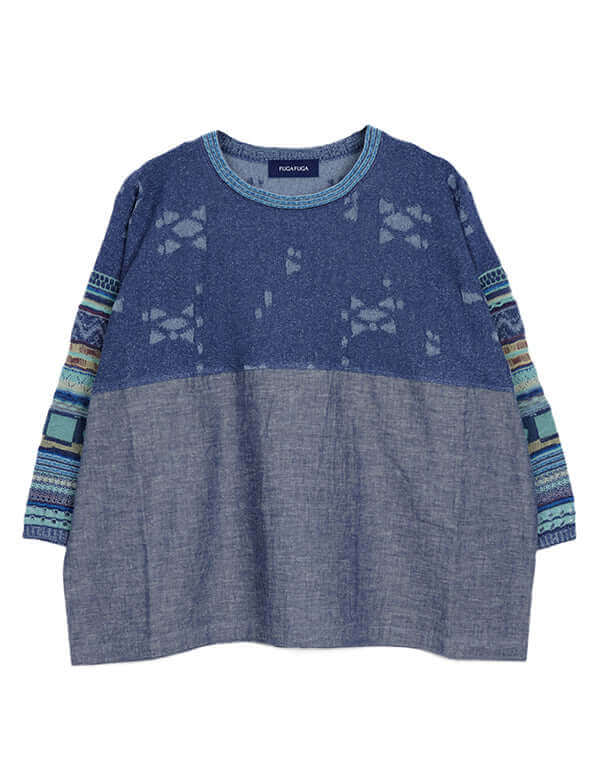 
                  
                    Load image into Gallery viewer, ニットドッキングプルオーバー / BEH07059WA
                  
                