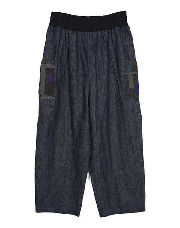 
                  
                    Load image into Gallery viewer, ニットポケットデニムパンツ / BEH07061WA
                  
                