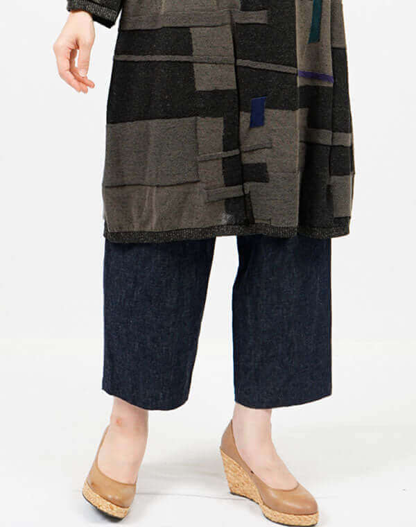 
                  
                    Load image into Gallery viewer, ニットポケットデニムパンツ / BEH07061WA
                  
                