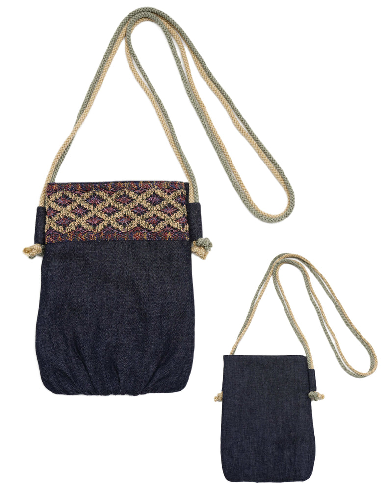 
                  
                    Load image into Gallery viewer, レース付きデニムポシェット / BEH07062WA
                  
                