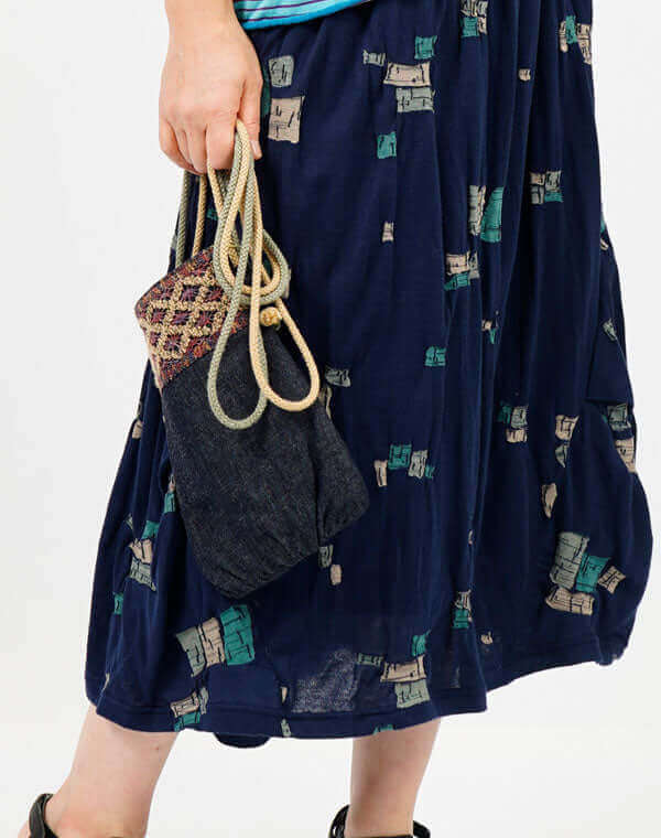 
                  
                    Load image into Gallery viewer, レース付きデニムポシェット / BEH07062WA
                  
                