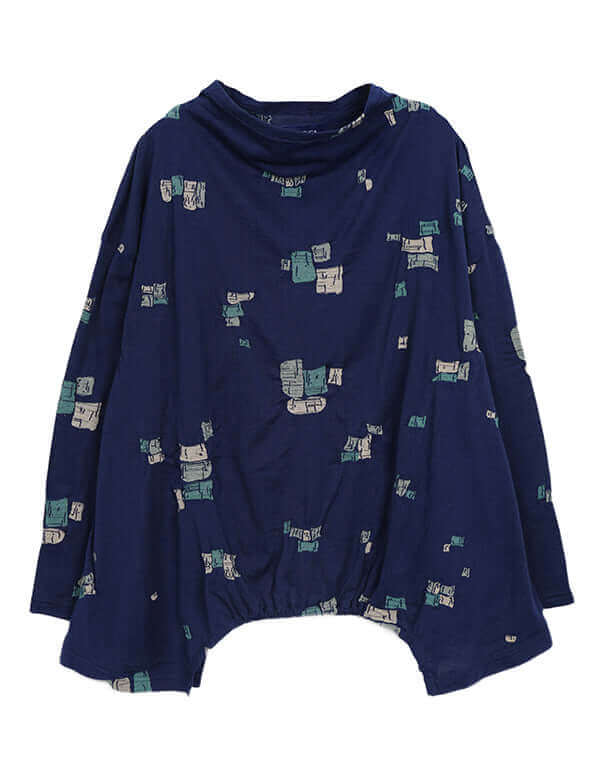 
                  
                    Load image into Gallery viewer, つみき柄ジャージーギャザープルオーバー / BEH07065WA
                  
                