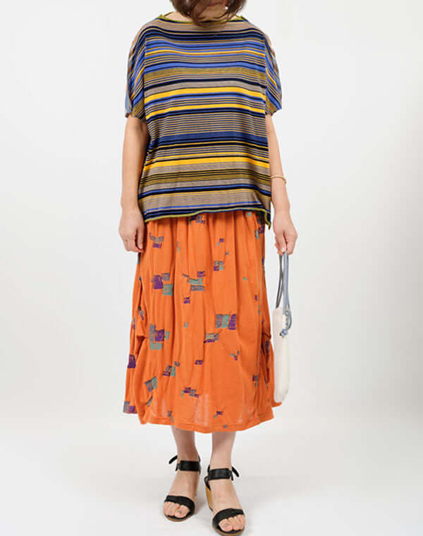 
                  
                    Load image into Gallery viewer, ランダムボーダー2WAYプルオーバー / BEH07067WA
                  
                