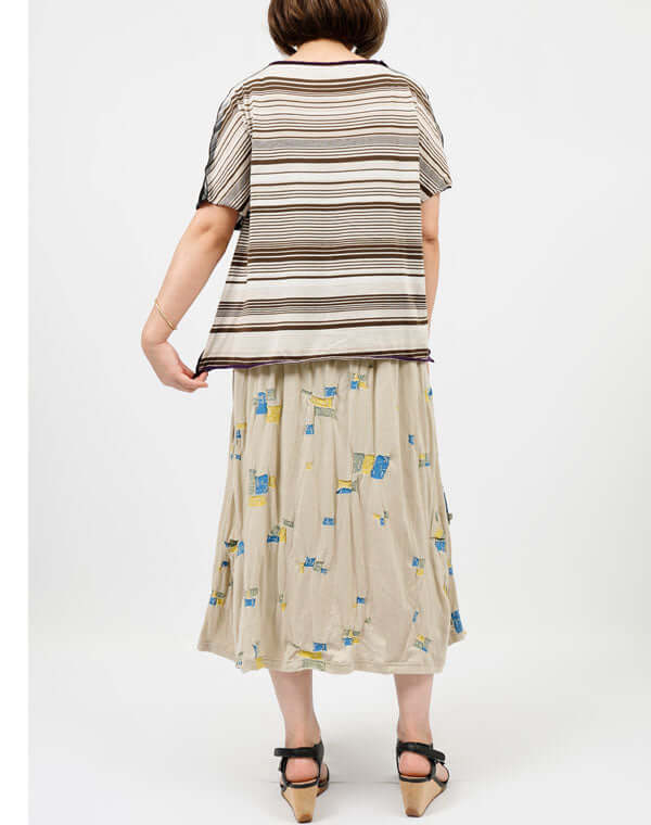 
                  
                    Load image into Gallery viewer, ランダムボーダー2WAYプルオーバー / BEH07067WA
                  
                