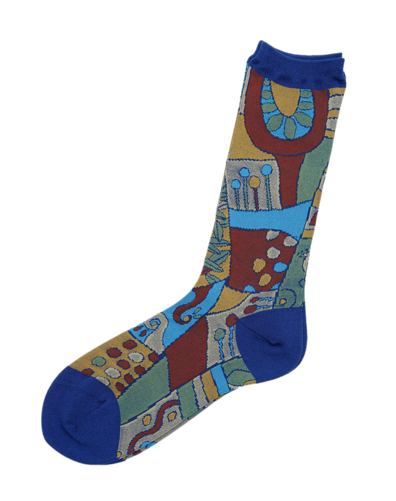 パッチワーク柄ソックス / BEH07072WA