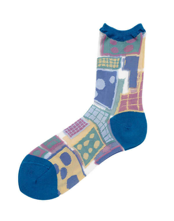 サイコロ柄シアーソックス / BEH07073WA