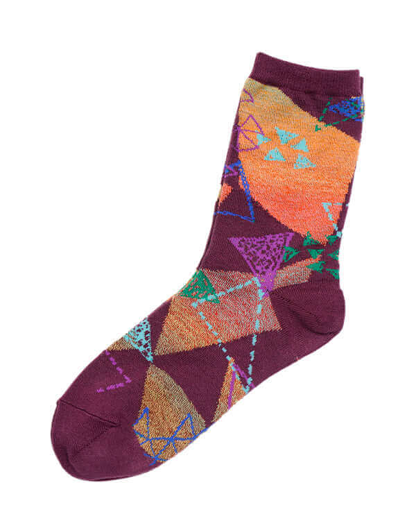 
                  
                    Load image into Gallery viewer, 三角柄ソックス / BEH07075WA
                  
                