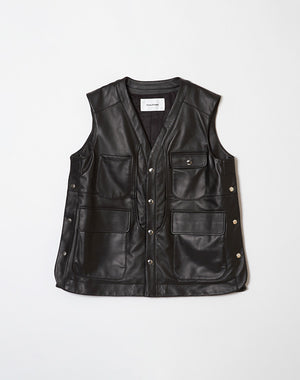 
                  
                    Load image into Gallery viewer, LEATHER VEST / 309297251001
                  
                