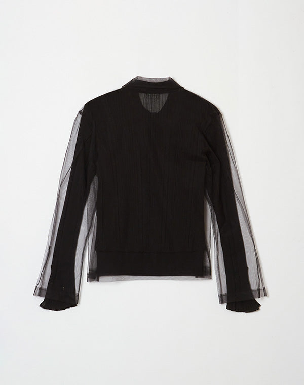 
                  
                    Load image into Gallery viewer, TULLE POLO KNIT PULLOVER / 312297251001
                  
                