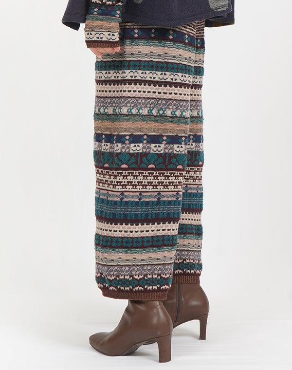 
                  
                    Load image into Gallery viewer, MIX ジャカードニットパンツ / BEF07606WA
                  
                