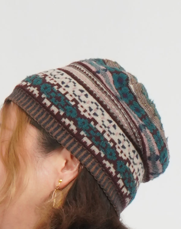 
                  
                    Load image into Gallery viewer, MIX ジャカードリバーシブルニット帽 / BEF07609WA
                  
                