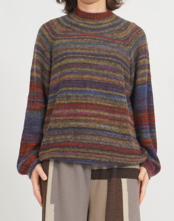 
                  
                    Load image into Gallery viewer, カラーグラデーションシームレスプルオーバー / BEF07644WA
                  
                