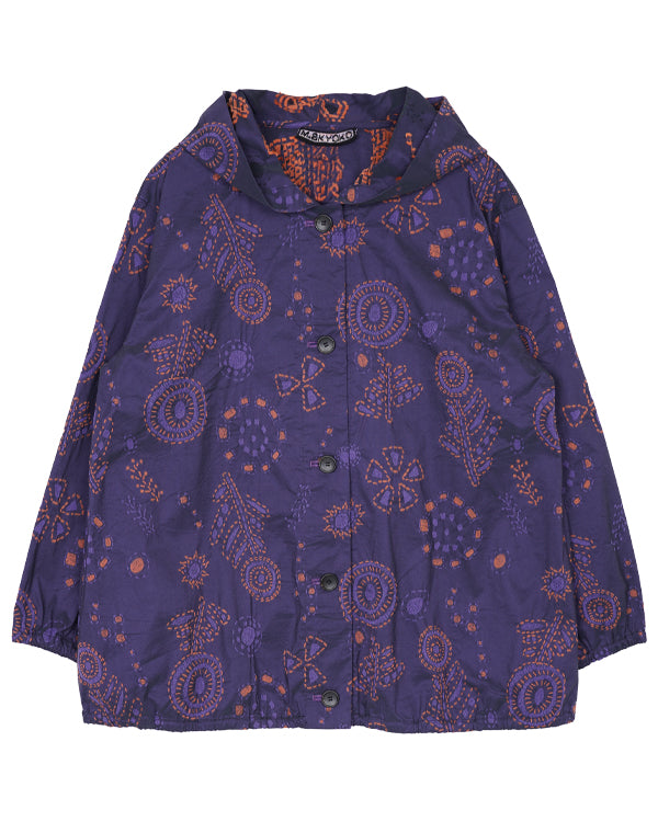 
                  
                    Load image into Gallery viewer, 刺し子柄ストレッチフーディーブルゾン / BEA01481WA
                  
                