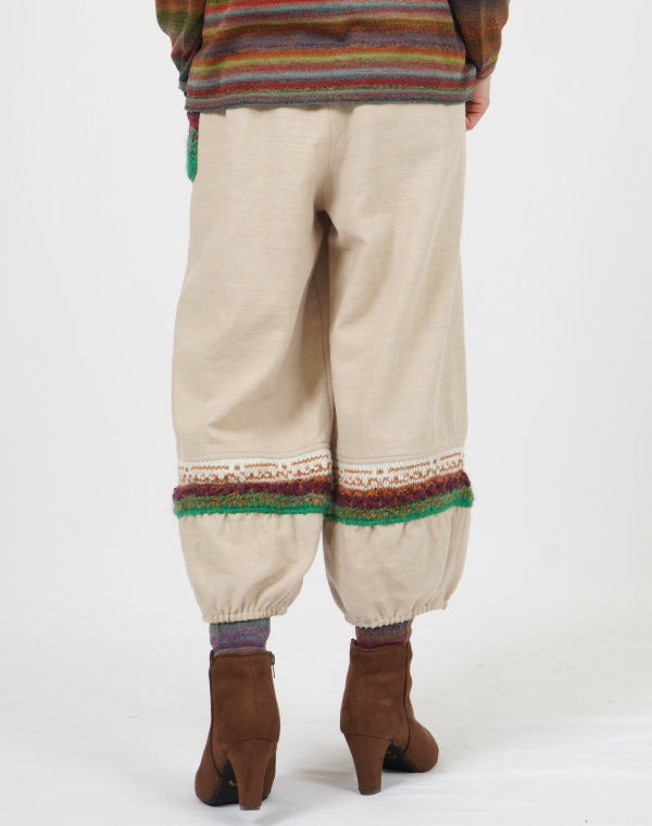 
                  
                    Load image into Gallery viewer, ニット切替バルーンパンツ / BEF01678WA
                  
                