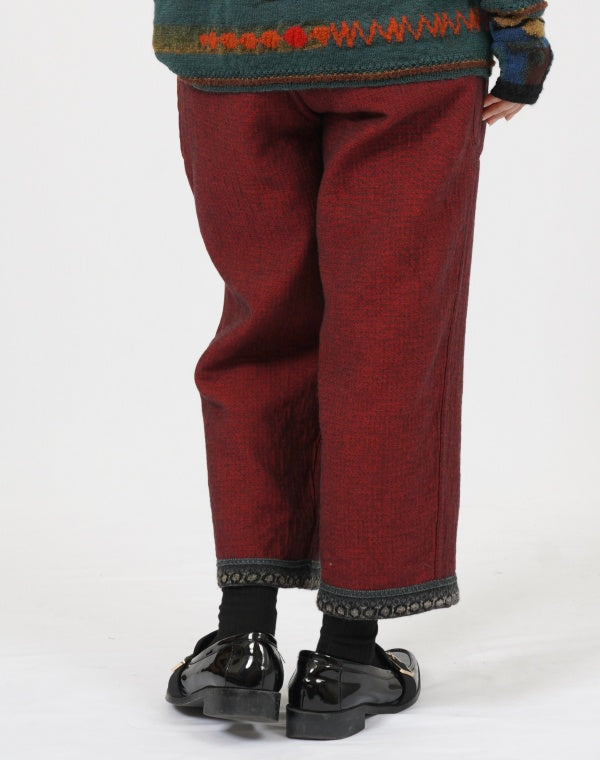 
                  
                    Load image into Gallery viewer, ウールコットンリバーシブルパンツ / BEF01667WA
                  
                