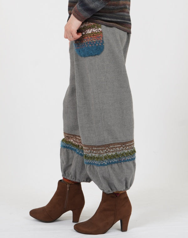 
                  
                    Load image into Gallery viewer, ニット切替バルーンパンツ / BEF01678WA
                  
                