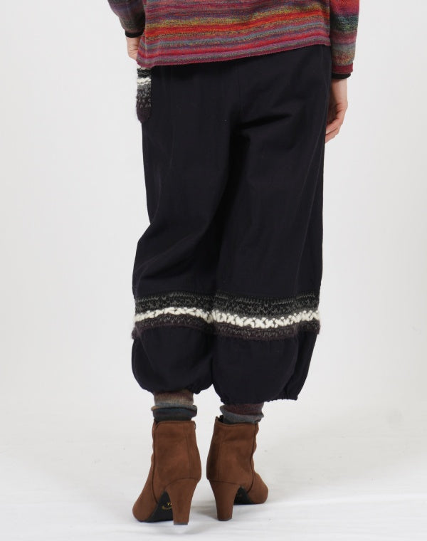 
                  
                    Load image into Gallery viewer, ニット切替バルーンパンツ / BEF01678WA
                  
                