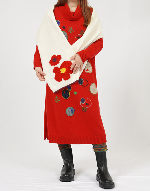 
                  
                    Load image into Gallery viewer, 大胆な花マフラー / BEF01636WA
                  
                