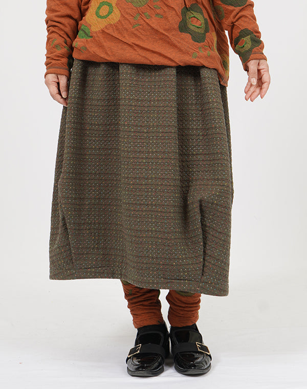 
                  
                    Load image into Gallery viewer, ドットチェックリバーシブルバルーンスカート / BEF01663WA
                  
                