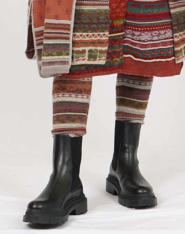 
                  
                    Load image into Gallery viewer, アンティークジャカードニットレギンス / BEF01607WA
                  
                