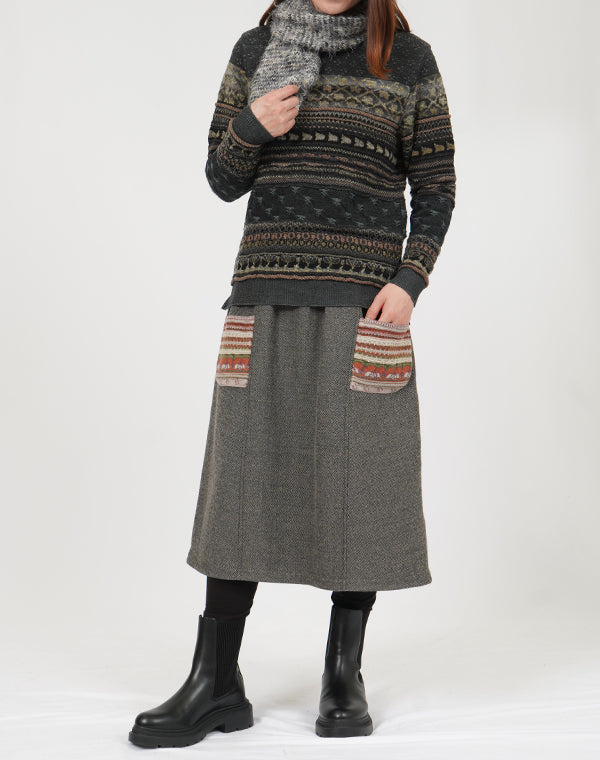 
                  
                    Load image into Gallery viewer, アンティークジャカードプルオーバー / BEF01601WA
                  
                