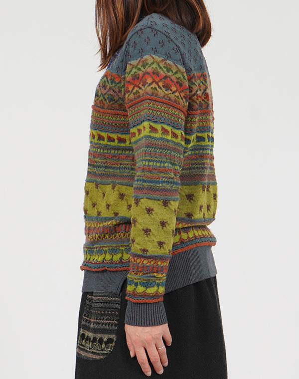 
                  
                    Load image into Gallery viewer, アンティークジャカードプルオーバー / BEF01601WA
                  
                