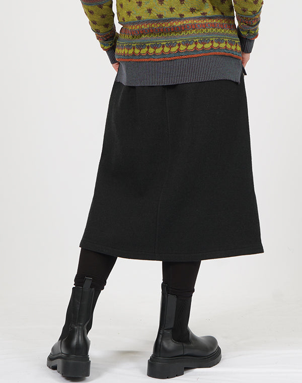 
                  
                    Load image into Gallery viewer, ウールコットンリバーシブルスカート / BEF01666WA
                  
                