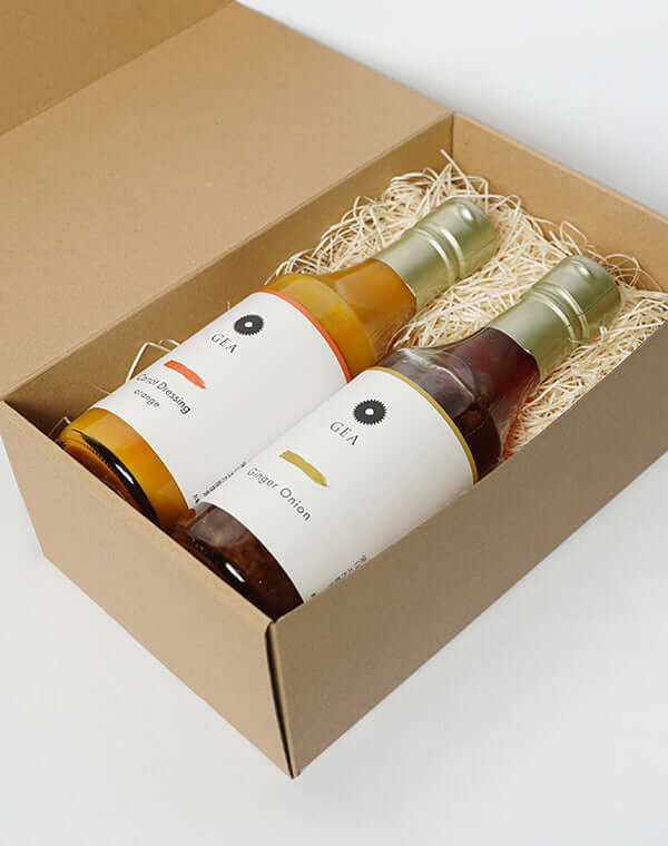 
                  
                    Load image into Gallery viewer, GEA GIFT SET - ドレッシング2本セット(にんじんオレンジMIX・ジンジャーオニオン) / 270840250001
                  
                