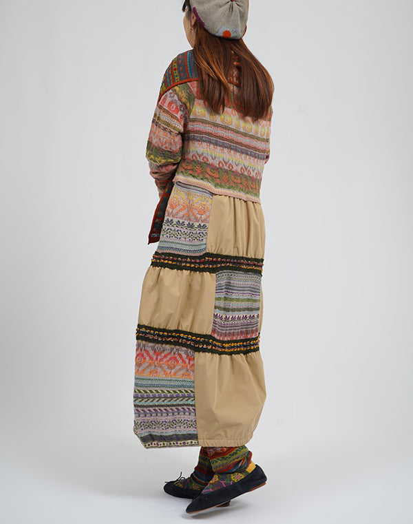 
                  
                    Load image into Gallery viewer, 実りの森パッチワークワンピース / BEA01404WA
                  
                