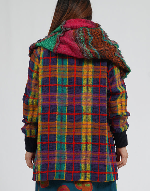 
                  
                    Load image into Gallery viewer, カラフルチェックミドルコート / BEA01472WA
                  
                