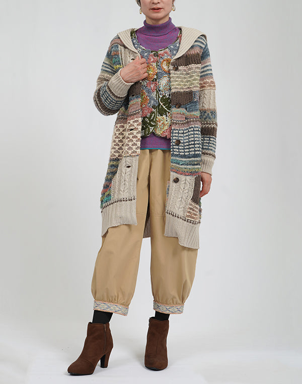 
                  
                    Load image into Gallery viewer, ファンシーMIXニットコート / BEA01450WA
                  
                