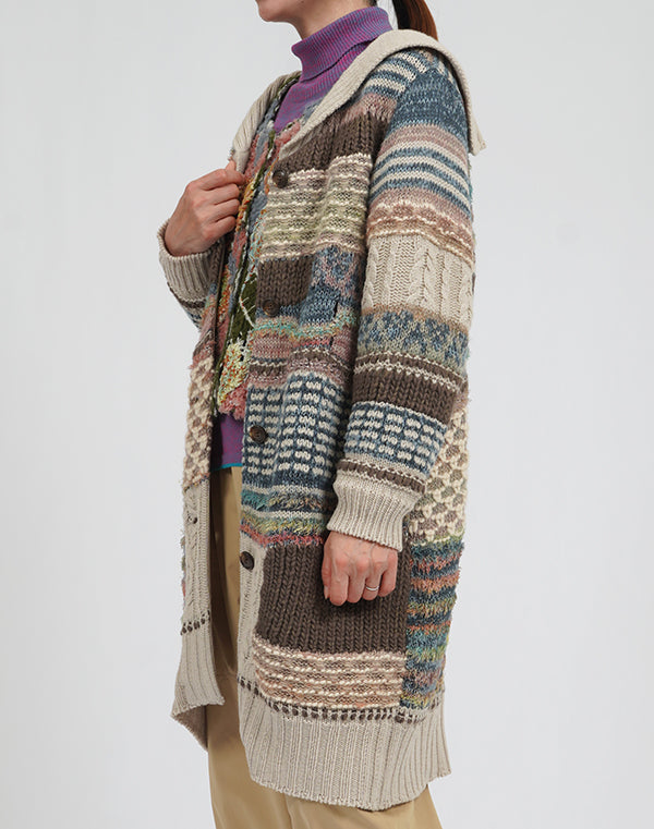 
                  
                    Load image into Gallery viewer, ファンシーMIXニットコート / BEA01450WA
                  
                