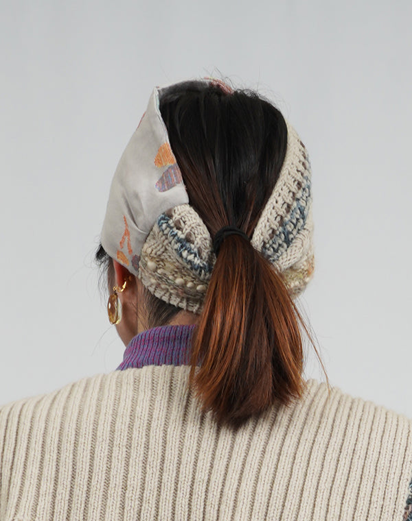 
                  
                    Load image into Gallery viewer, ファンシーMIXジャージー切替ヘアバンド / BEA01453WA
                  
                