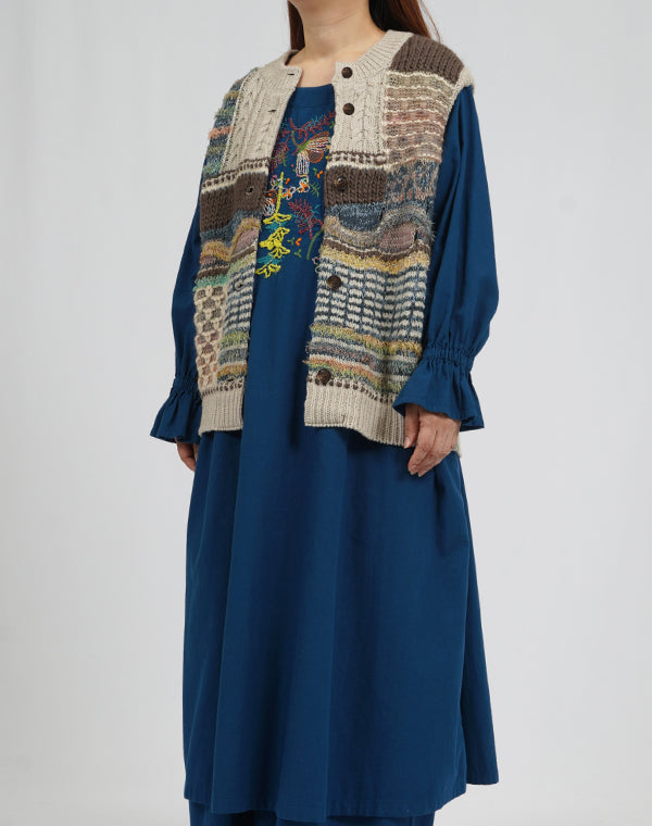 
                  
                    Load image into Gallery viewer, ファンシーMIXベスト / BEA01449WA
                  
                