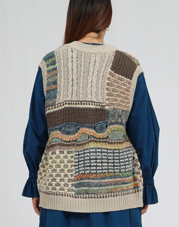 
                  
                    Load image into Gallery viewer, ファンシーMIXベスト / BEA01449WA
                  
                