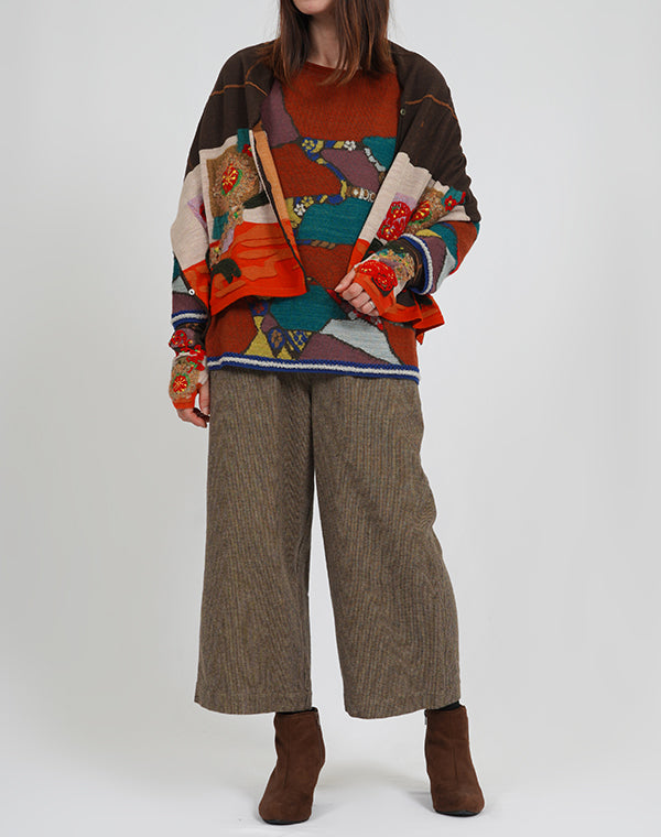 
                  
                    Load image into Gallery viewer, 千鳥チェックワイドパンツ / BEA01510WA
                  
                