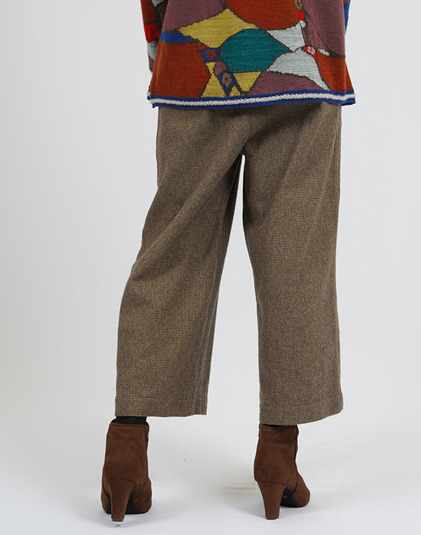 
                  
                    Load image into Gallery viewer, 千鳥チェックワイドパンツ / BEA01510WA
                  
                