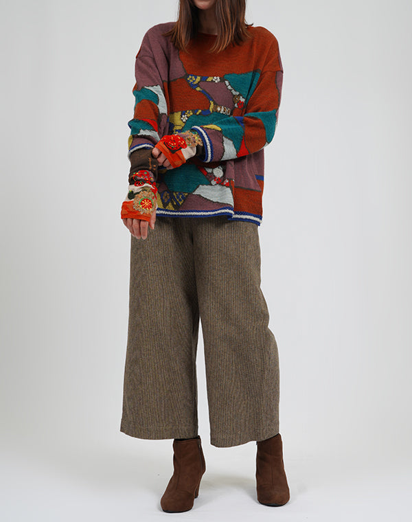 
                  
                    Load image into Gallery viewer, アースインターシャプルオーバー / BEA01430WA
                  
                