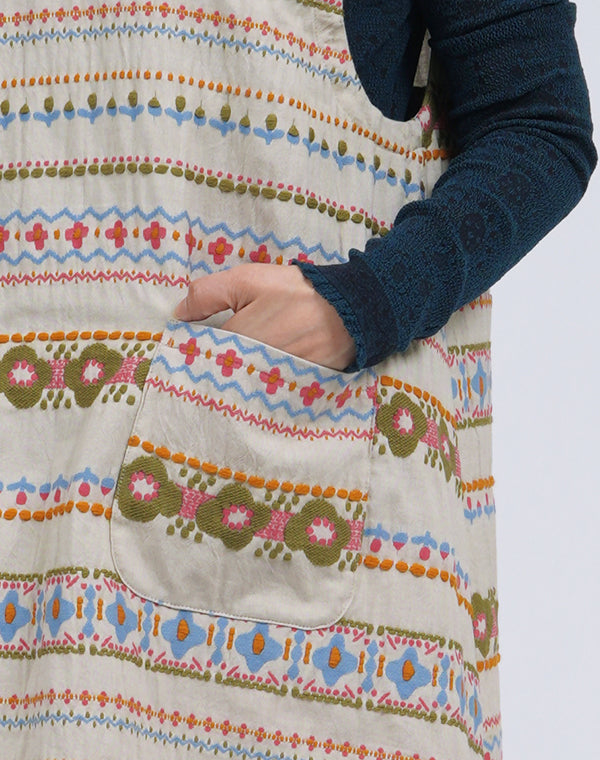 
                  
                    Load image into Gallery viewer, フラワーラインノースリーブワンピース / BEA01465WA
                  
                