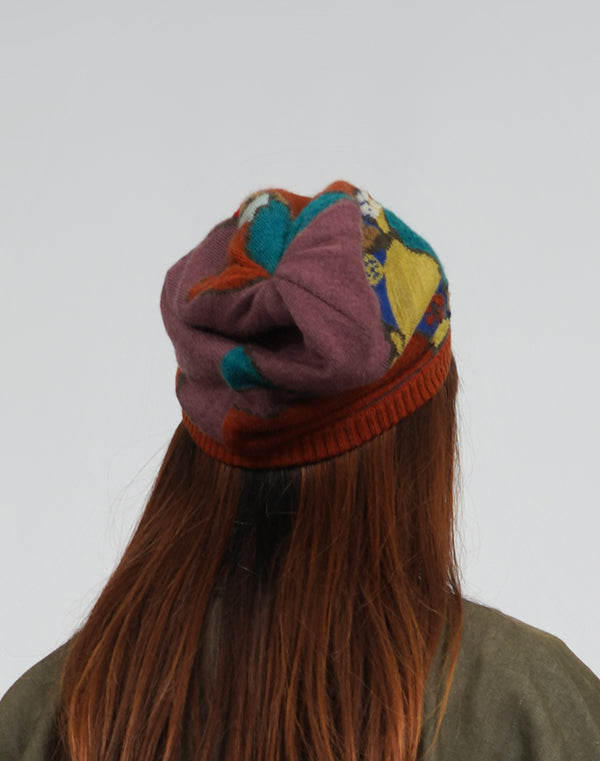 
                  
                    Load image into Gallery viewer, アースインターシャリバーシブルニット帽 / BEA01434WA
                  
                