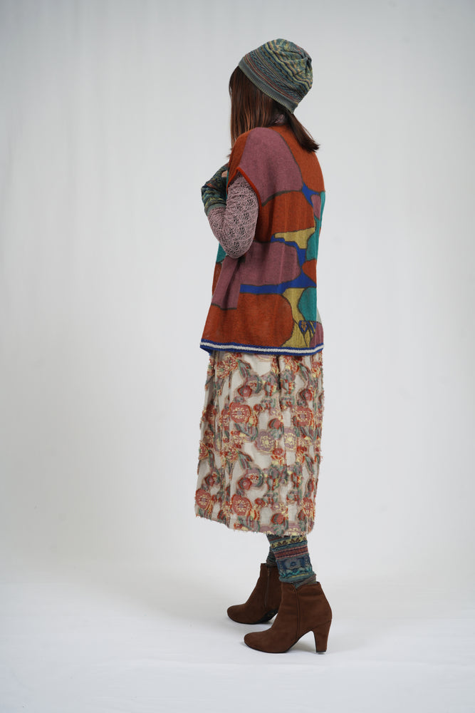 
                  
                    Load image into Gallery viewer, 花の種フリンジギャザースカート / BEA01489WA
                  
                