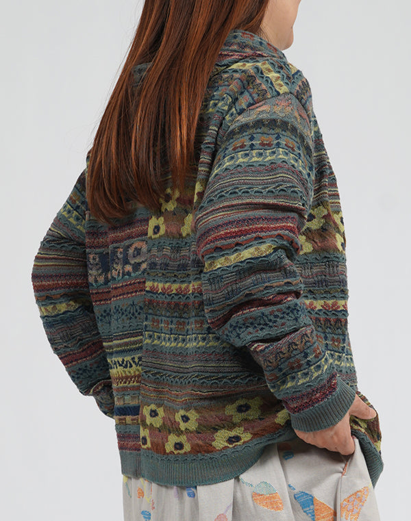 
                  
                    Load image into Gallery viewer, 実りの森切替フーディーカーディガン / BEA01405WA
                  
                